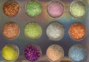Glitter pastel x 12