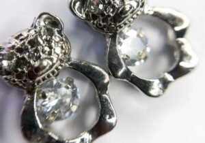 Charms - Ositos oval- Plateado x2u